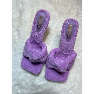 EGO Purple Fuzzy Heels